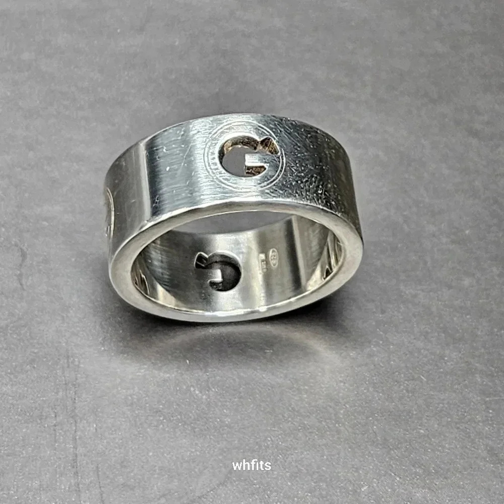 Gucci G Logo 925 Sterling Silver Ring - Picture 4 of 5